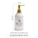 ceramic soap dispenser for shower gel and disinfectant