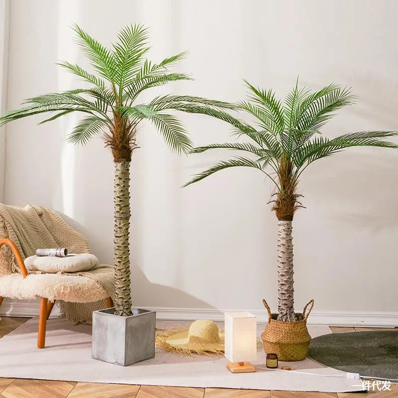 Artificial coconut tree large green plant for indoor decoration - vue 3 sur 15