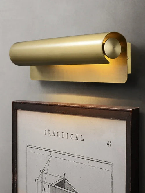 Modern copper wall light with minimalist and creative design - vue 4 sur 8