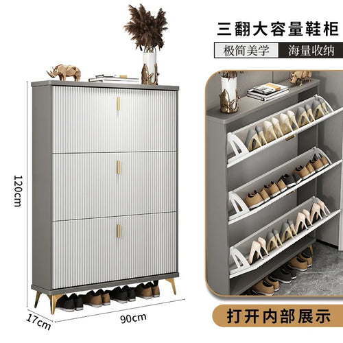 modern multi-layer shoe cabinet for optimal storage - vue 13 sur 18