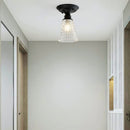 Retro glass ceiling light for original and creative decor