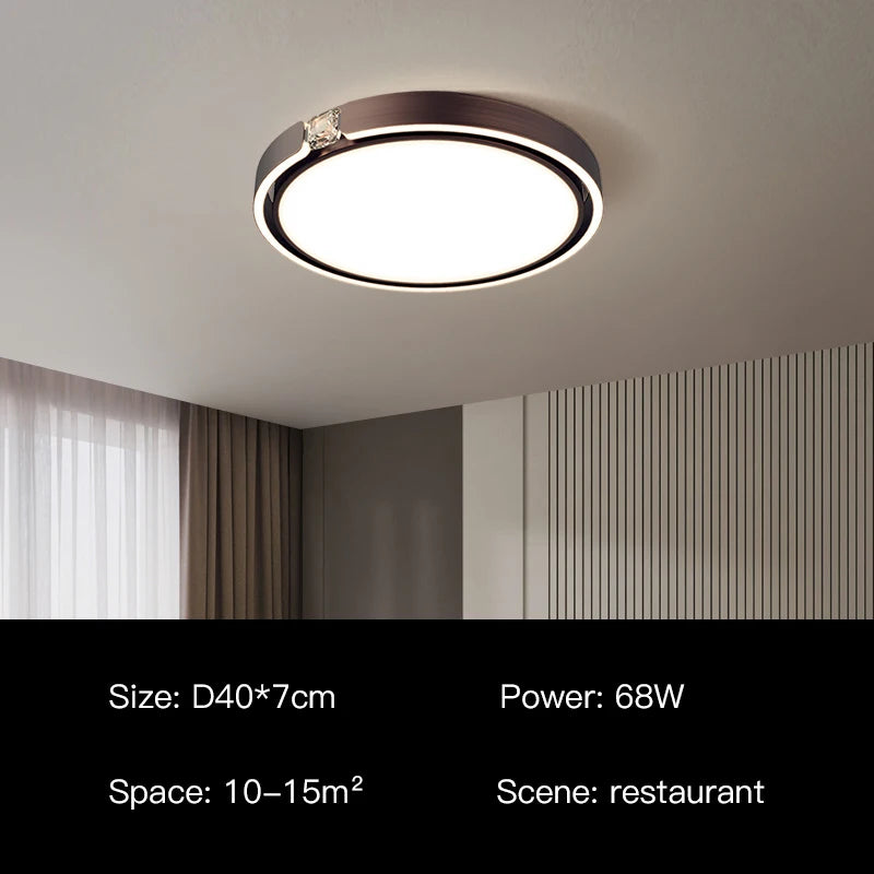 Modern luxury ring ceiling light for interiors - vue 11 sur 12