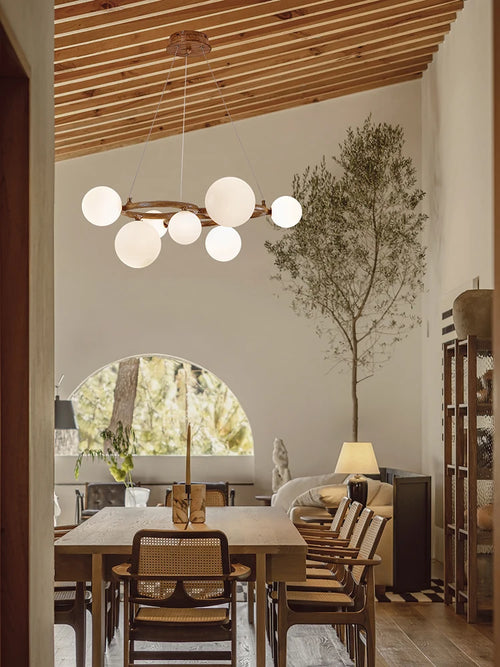 Wabi sabi pendant chandelier for stylish interior decoration - vue 6 sur 9