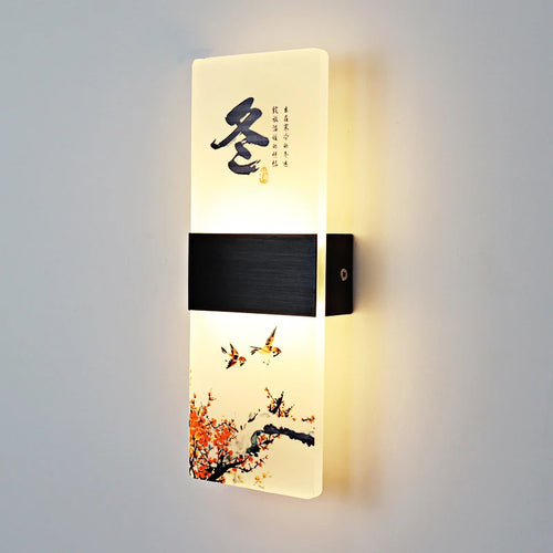Japanese acrylic wall light for modern decor - vue 13 sur 14
