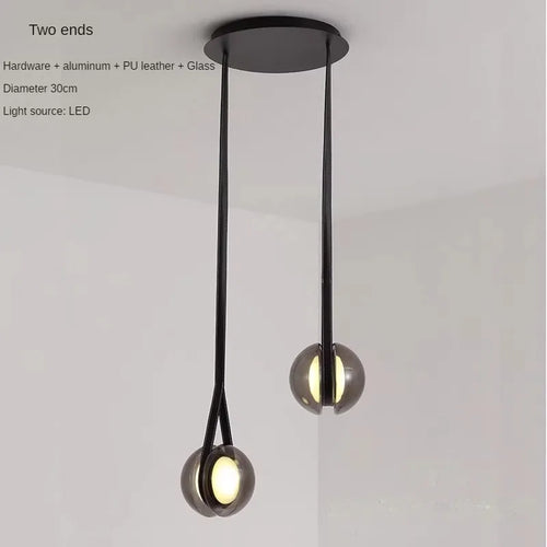 Creative glass yoyo chandelier for modern interior decoration - vue 8 sur 9