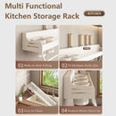 wall-mounted storage rack for spices and utensils