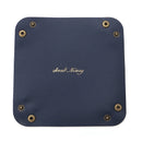 Foldable leather storage box for jewellery and accessories