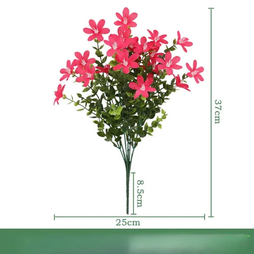 Set of 3 artificial silk eucalyptus bouquets for indoor decoration - vue 19 sur 24