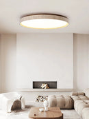 Led ceiling light stone downlight surface mounted retro walnut wood effect for bedroom or living room