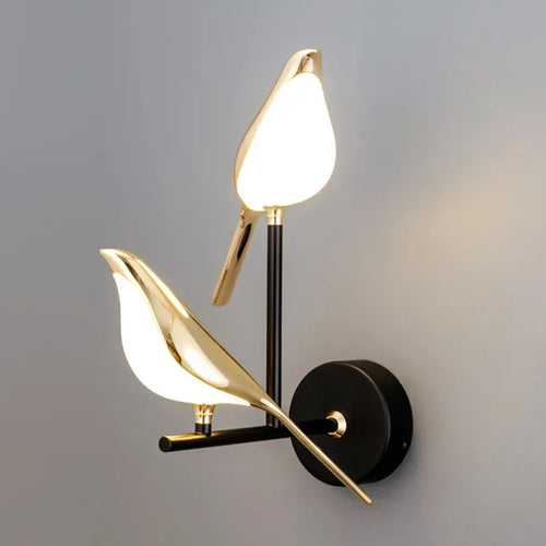 Led chandelier bird art loft original design decoration - vue 6 sur 18