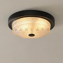 Creative american style LED ceiling light with frosted glass shade