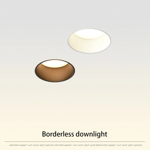 Borderless LED recessed downlights with replaceable spots for indoor lighting - vue 3 sur 13