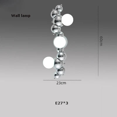 Dimmable LED molecular design chandelier trend 2024 - vue 13 sur 16