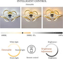 Modern LED ceiling light with energy-saving lighting and remote control