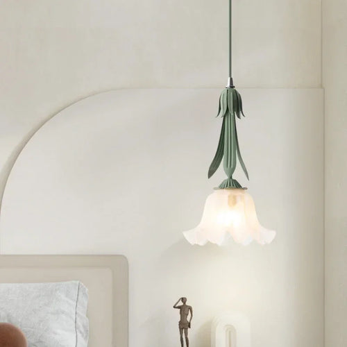 French style glass chandelier with decorative flowers for indoor use - vue 2 sur 10