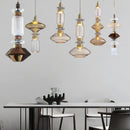 Italian designer glass pendant light for elegant interiors