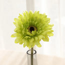 Set of artificial gerbera flower heads for indoor and outdoor decoration