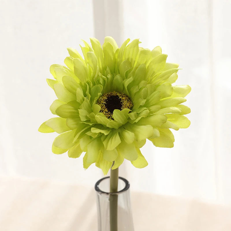 Set of artificial gerbera flower heads for indoor and outdoor decoration - vue 11 sur 11