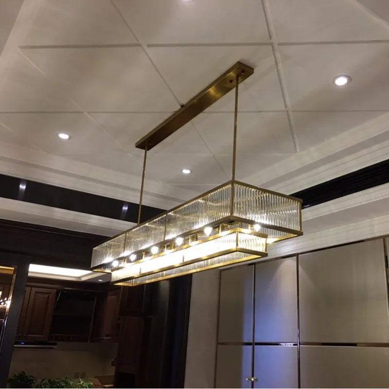 Modern gold crystal chandeliers for indoor lighting - vue 5 sur 14