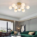 LED glass ball pendant light for restful sleep