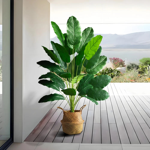 Large artificial bird of paradise tree for indoor and garden decor - vue 4 sur 9