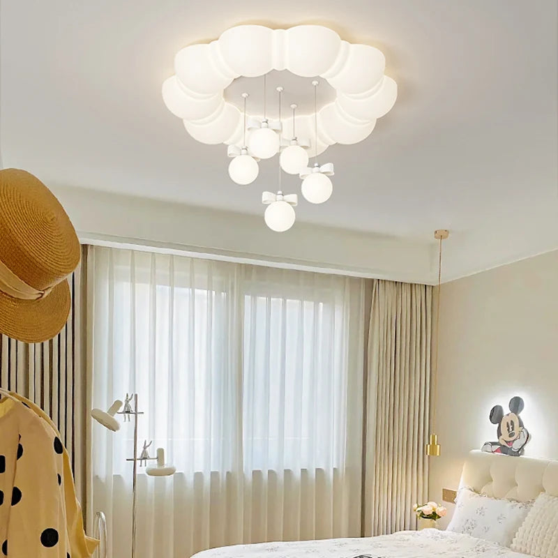 Creative LED bubble pendant light for children and nursery