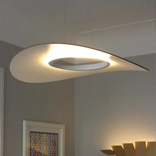 Modern minimalist Danish design wooden chandelier - vue 5 sur 8
