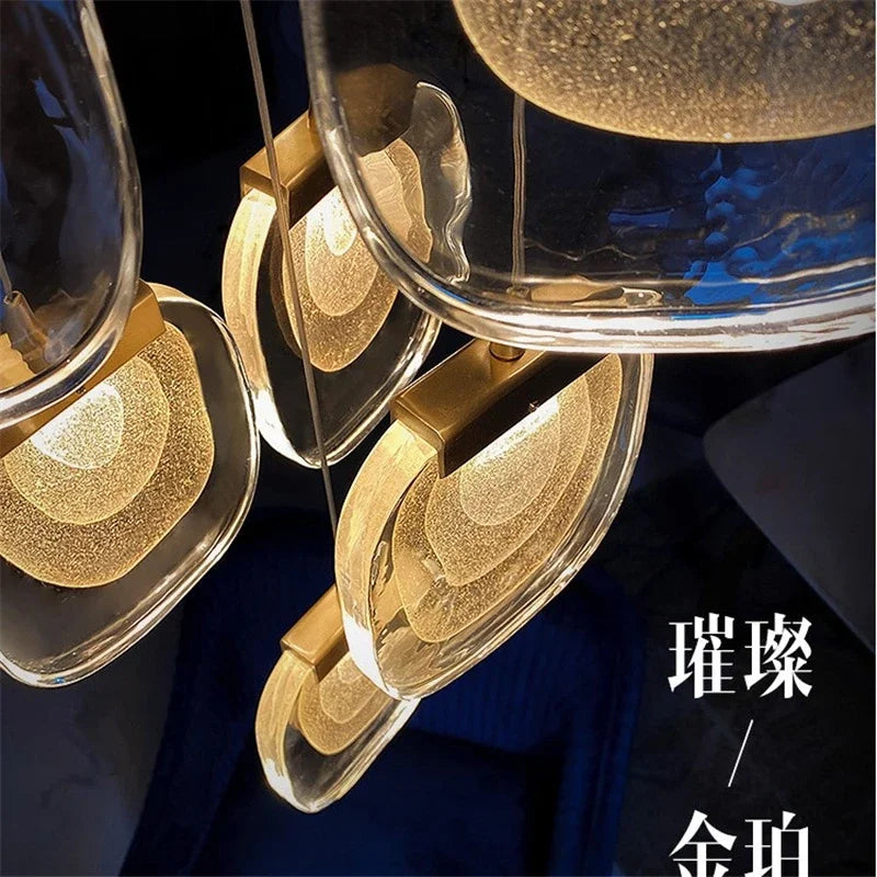 luxury Nordic design pendant light for modern interior decoration - vue 4 sur 8