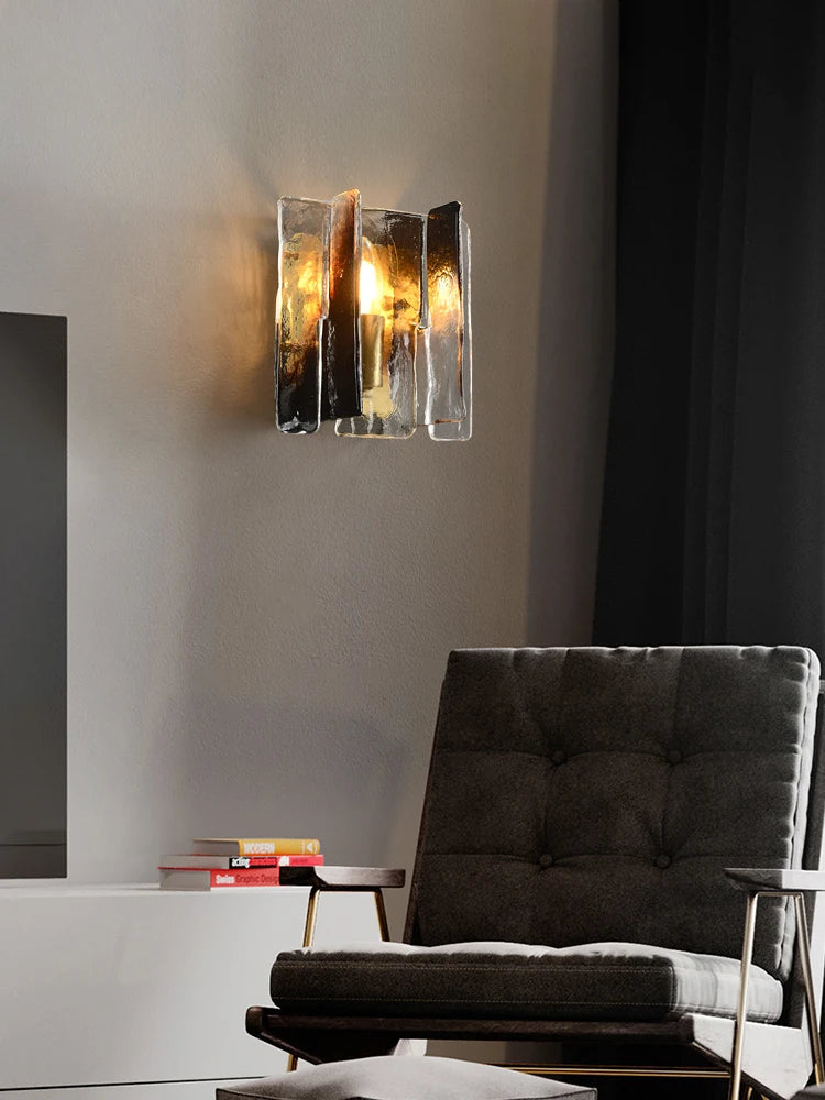 Modern luxury brass wall light - vue 4 sur 6
