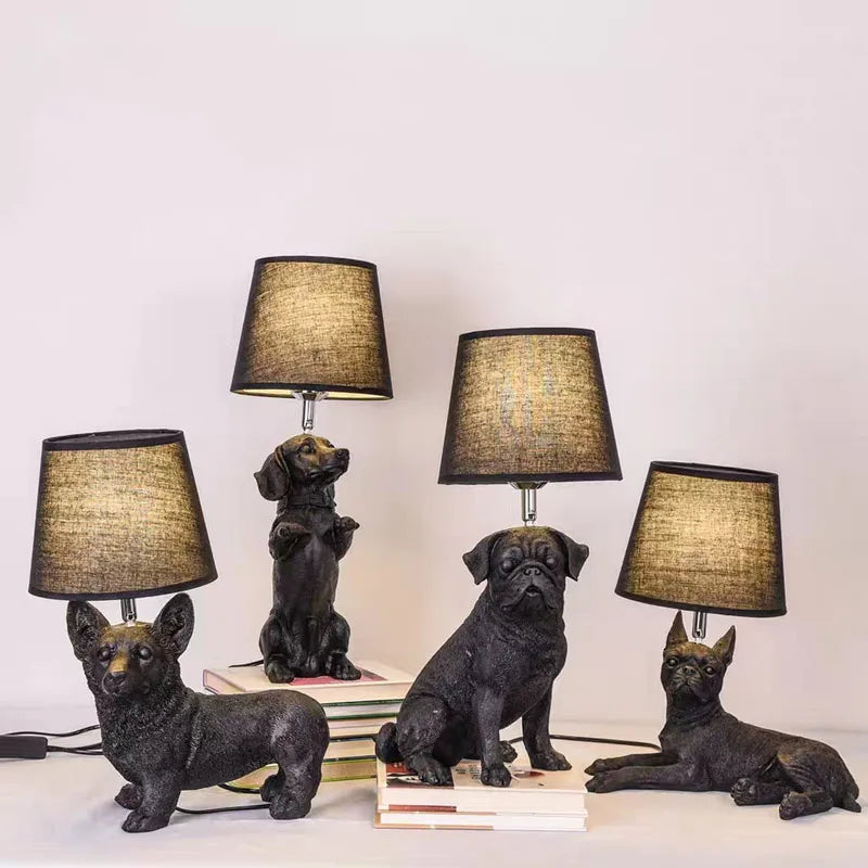 Modern LED puppy design table lamp for children - vue 6 sur 16