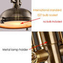 Retro metal pendant light for industrial interior decor