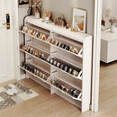modern wooden shoe cabinet Nordic design space saving