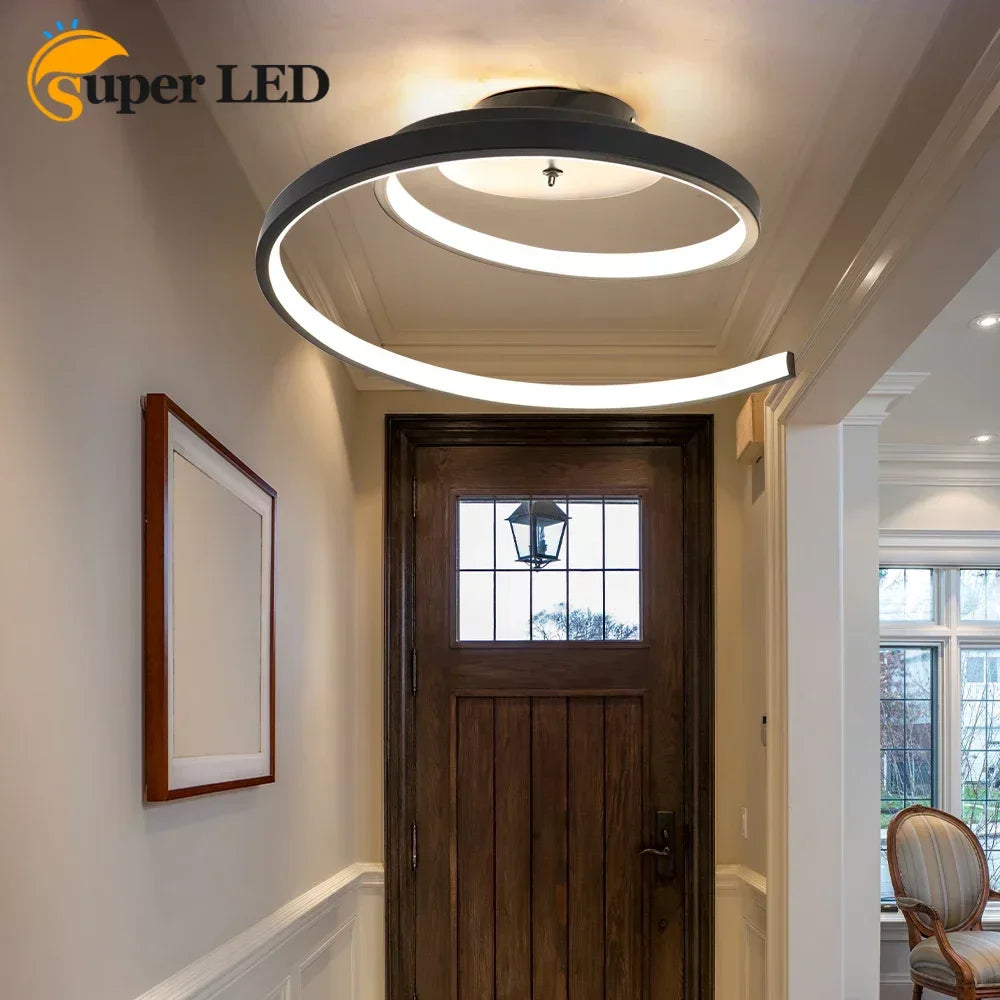 Ceiling lights for hallway and keyhole design