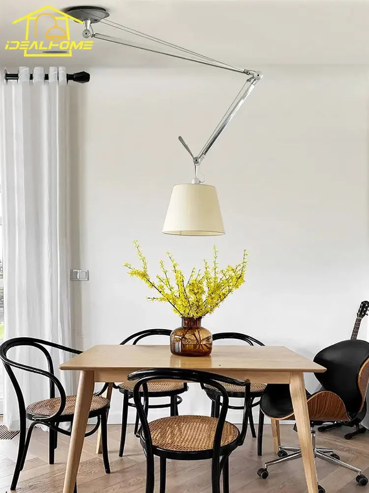 Italian design foldable and adjustable pendant light for modern interiors