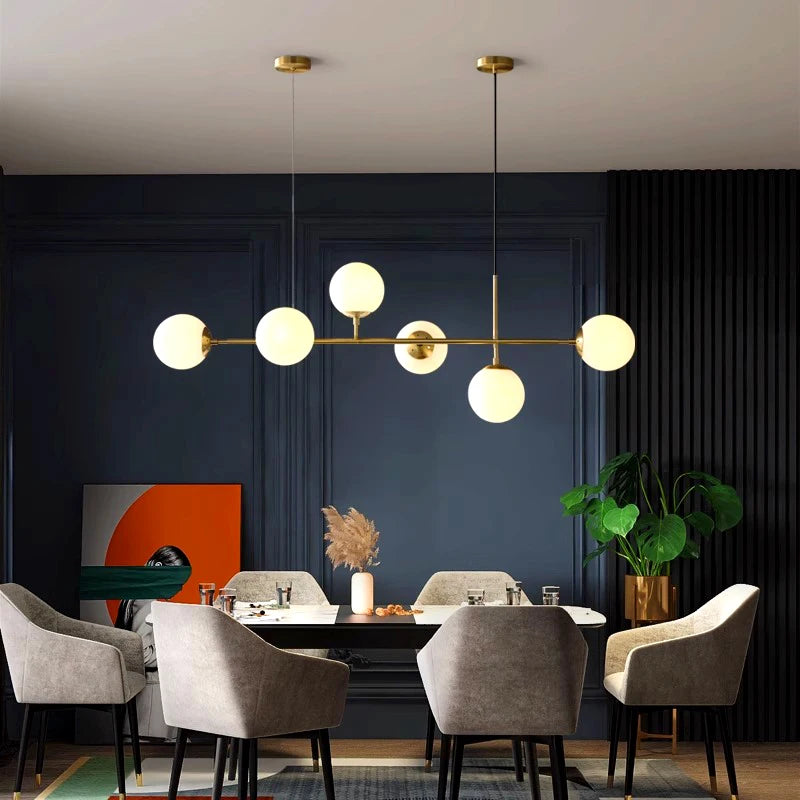 Modern LED chandelier for indoor suspended lighting
