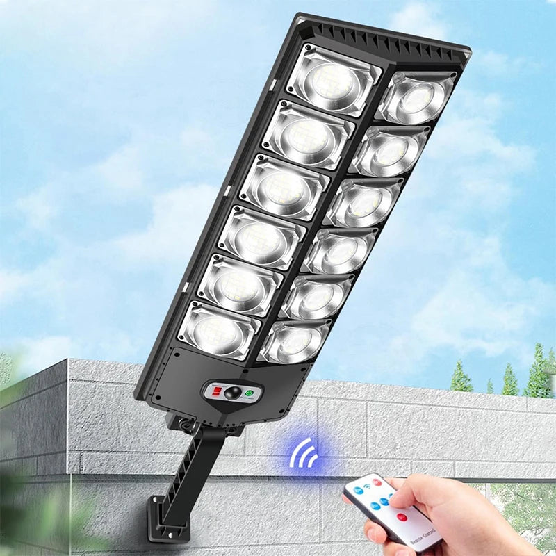 Solar floor lamp 600000 lumens with waterproof motion sensor