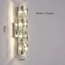 Modern crystal wall light for elegant interior decor