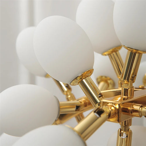 Modern gold grape chandelier for elegant interiors - vue 7 sur 11
