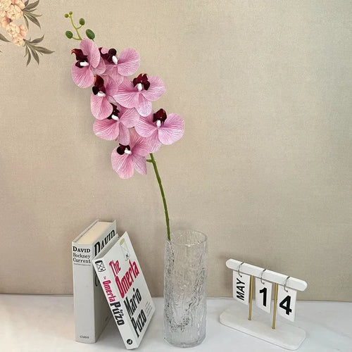 Artificial butterfly orchid 7 heads elegant floral decoration - vue 13 sur 40