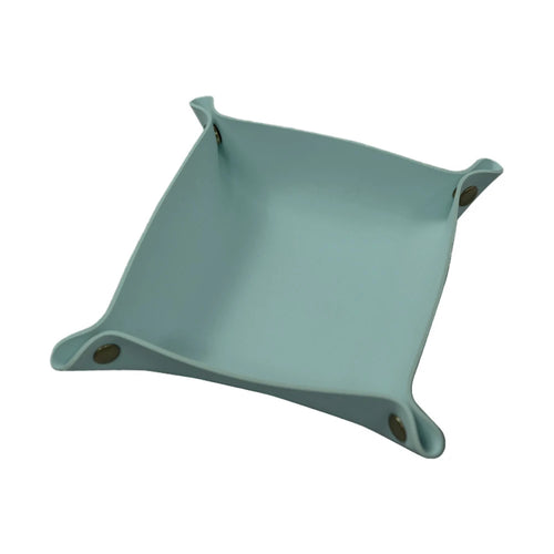 Foldable leather tray for storage and decoration - vue 9 sur 13