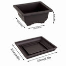 Rectangular clay effect flower pots for outdoor garden