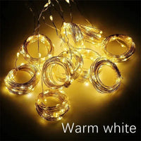 LED curtain string lights USB for festive and celebration decorations