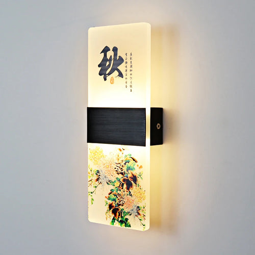 Japanese acrylic wall light for modern decor - vue 14 sur 14