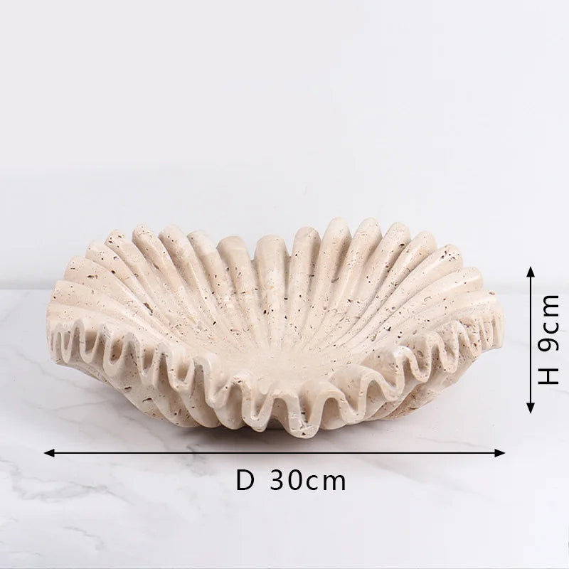 Modern wabi-sabi style marble storage tray artistic décor - vue 8 sur 8