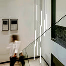 Modern long tube chandelier for Nordic villa and exhibition hall