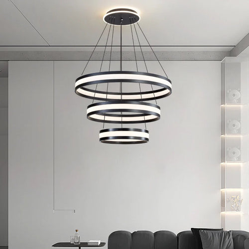 Modern Italian minimalist chandelier for a luxurious atmosphere - vue 2 sur 15