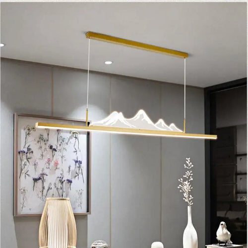 Chinese style chandelier for restaurant and office mountain - vue 3 sur 10