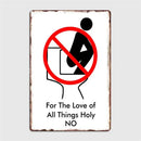 retro metal sign for fun wall decor