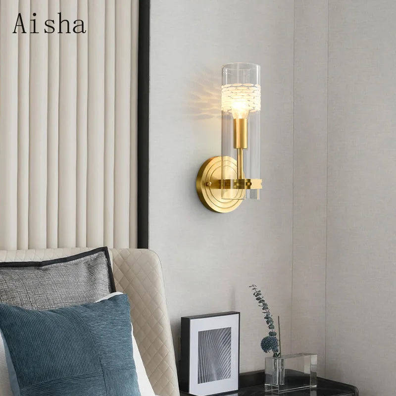 Nordic gold wall light for versatile home decor