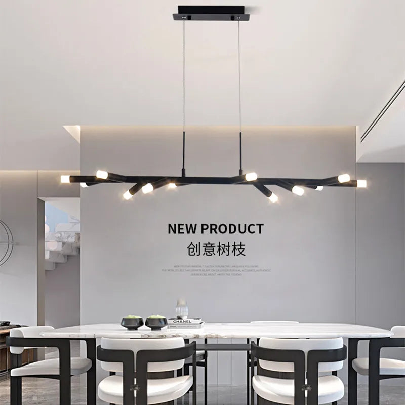 Modern LED chandelier for Nordic interior decoration - vue 4 sur 9